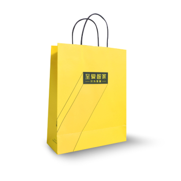 营销物料 礼品袋纸袋手提袋 黄色 标准
