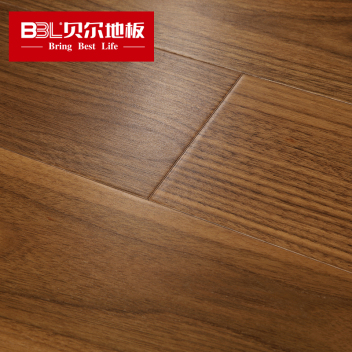 贝尔 造木工坊 多层实木地板 BG001 棕黑色