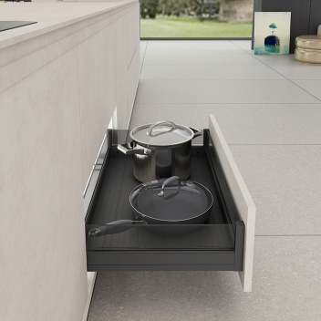 凯铂丽柏 全铝多功能平篮 三边拉篮 KL600-P 黑灰